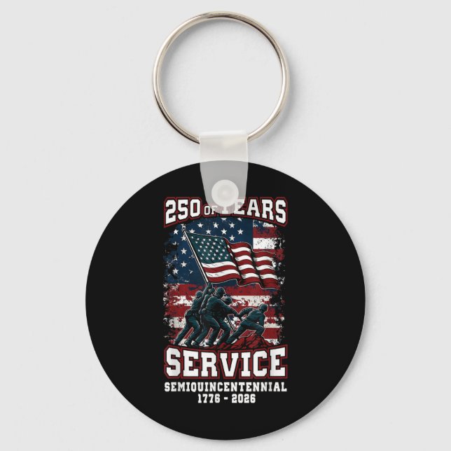 American 250th Anniversary Celebration 250 Years U Key Ring (Front)