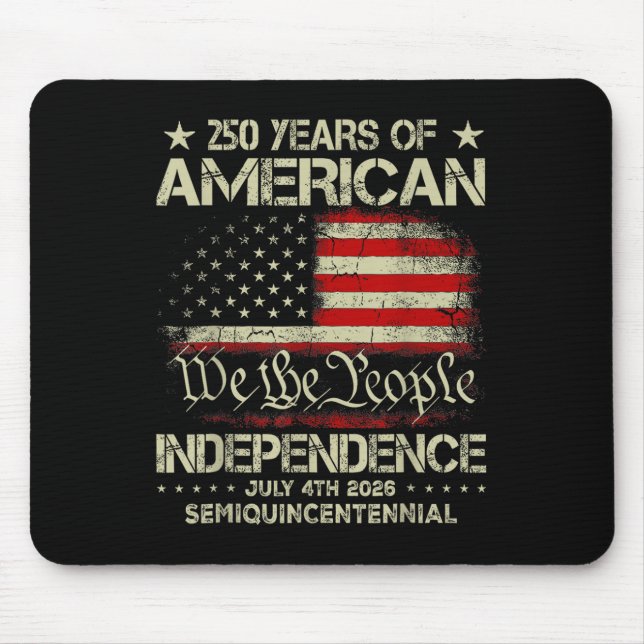 American 250th Anniversary Celebration 250 Years U Mouse Mat (Front)