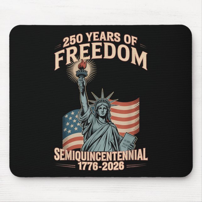 American 250th Anniversary Celebration 250 Years U Mouse Mat (Front)