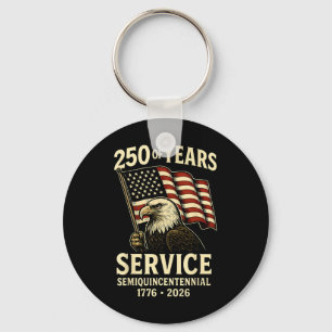 American 250th Anniversary Celebration Patriotic U Key Ring