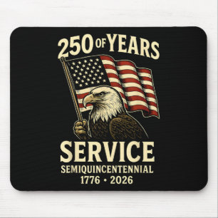 American 250th Anniversary Celebration Patriotic U Mouse Mat