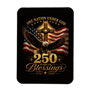 American 250th Anniversary Patriotic USA 4th July Magnet
