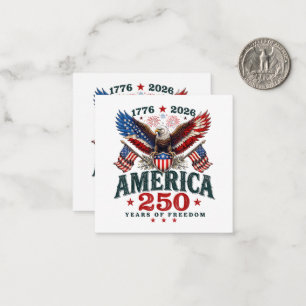 American 250th Anniversary USA Patriotic 4th July Card