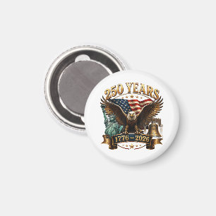 American 250th Anniversary USA Patriotic 4th July Magnet