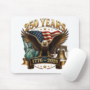 American 250th Anniversary USA Patriotic 4th July Mouse Mat