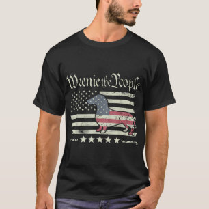 American 4Th Of July Dachshund Lover Weenie The  T-Shirt