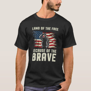 American 4th Of July Land Of The Free For Fourth O T-Shirt