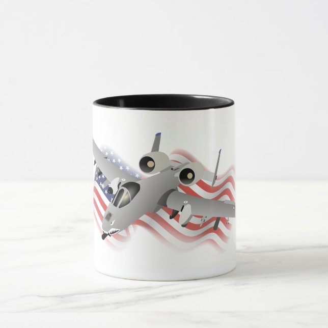 American A-10 Warthog Jet Aircraft Mug (Center)