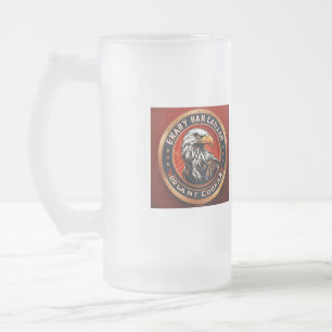 American Aerie Frosted Glass Beer Mug