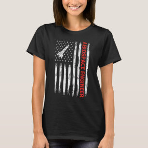 American Aerospace Engineer USA Flag T-Shirt