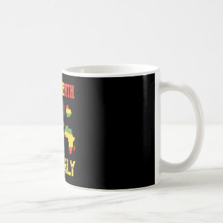 American African Girl Dancing Juneteenth Vibes Onl Coffee Mug