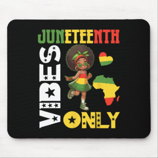American African Girl Dancing Juneteenth Vibes Onl Mouse Mat