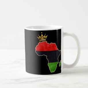 American African Queen Pan Afro Map Flag Black His Coffee Mug