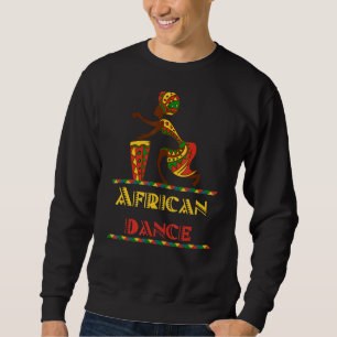 American Afro Girl African Dance Drum Djembe Tee