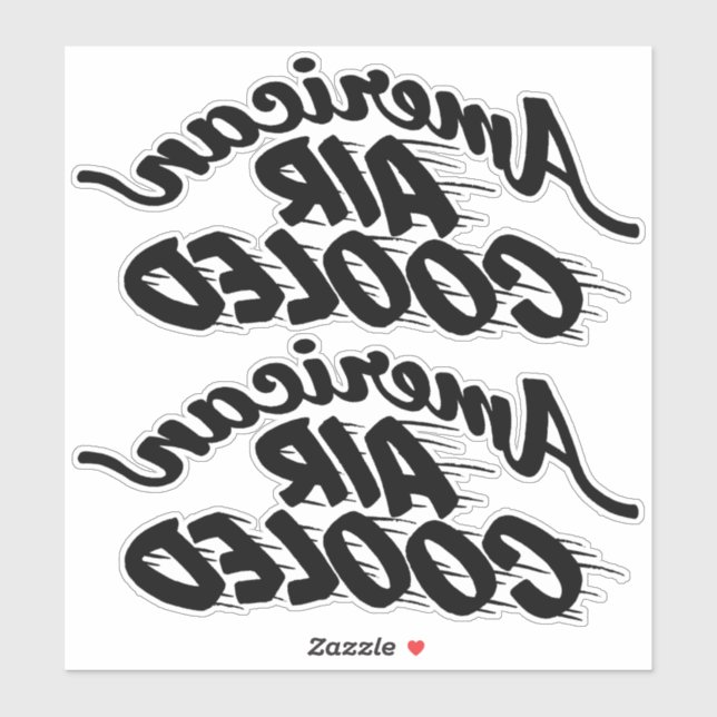 American Air-Cooled Corvair Lettering reverse (Sheet)