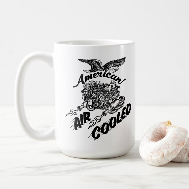 American Air-Cooled Engine Corvair Coffee Mug (With Donut)