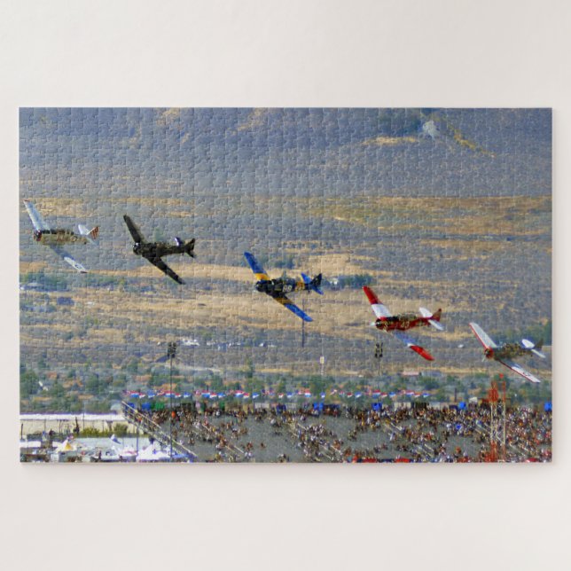 American Air Racing 2014 Aeroplane Racing Sports Jigsaw Puzzle (Horizontal)
