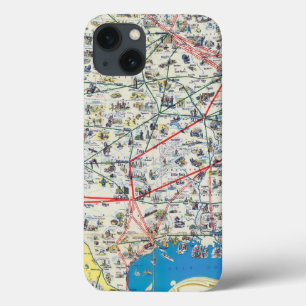 American Airlines system map iPhone 13 Case