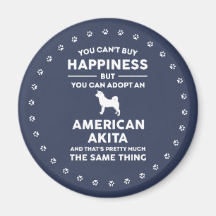 American Akita Adoption Happiness Magnet
