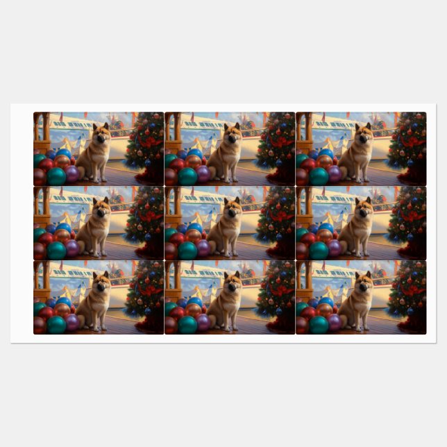 American Akita Christmas Cruise: Pawsome Holiday  (Sheet)