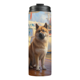 American Akita Christmas Cruise: Pawsome Holiday Thermal Tumbler
