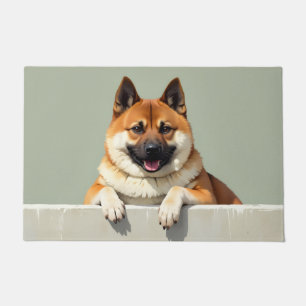 American Akita Dog Doormat Art