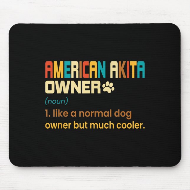 American Akita Lover Design - Gift For American Ak Mouse Mat (Front)