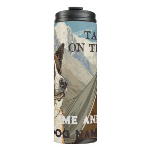 American Akita Tails On Trails Camping Personalise Thermal Tumbler