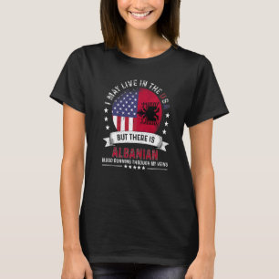 American Albanian Home in US Patriot American Alba T-Shirt