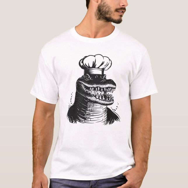 American alligator chef T-Shirt (Front)