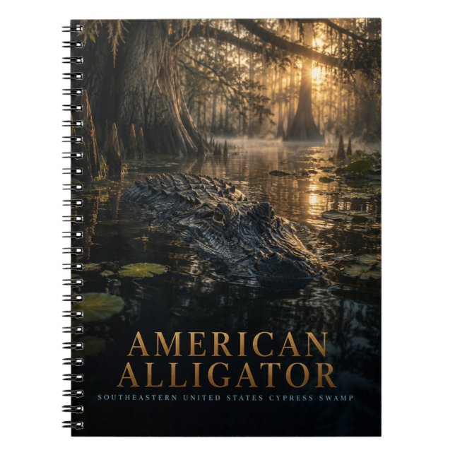 American Alligator Cypress Swamp ANIMALS Notebook (Front)