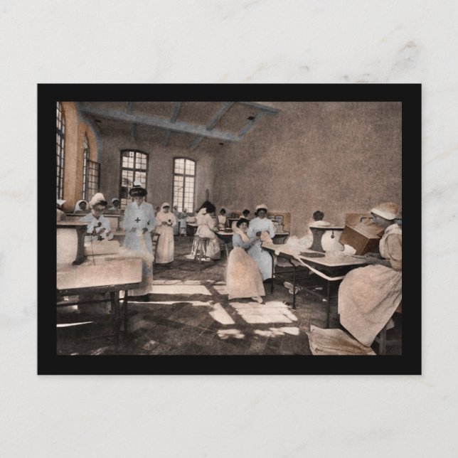 American Ambulance Hospital  WWI Postcard (Front)