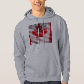 American and Canadian flags hoodie