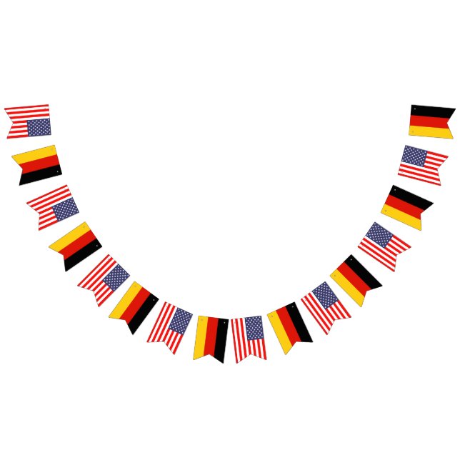 American and German wedding party Bunting (All)