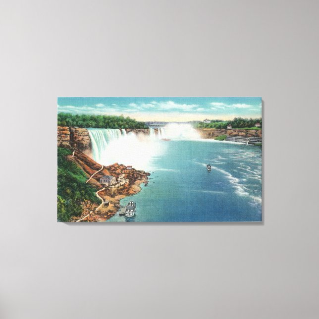 American and Horseshoe Falls Canvas Print (Front)