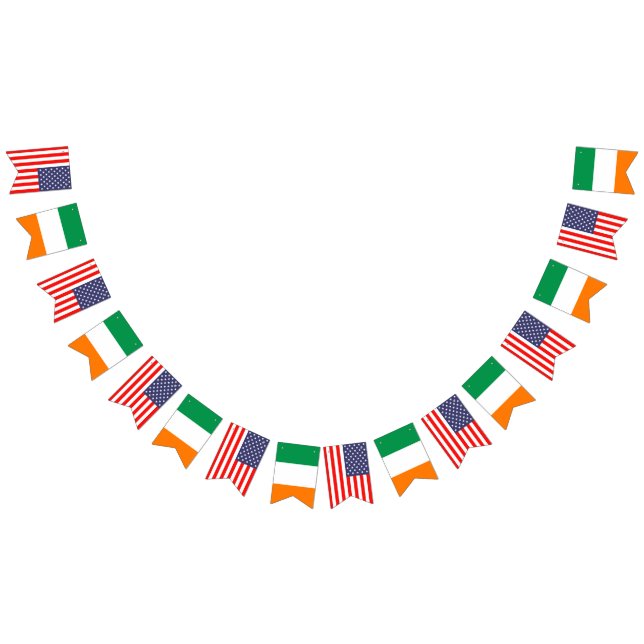 American and Irish international wedding party Bunting (All)