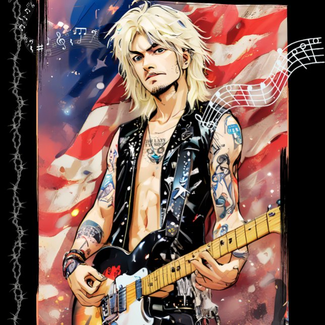 American Anime Rocker Playing Cards (Creator Uploaded)