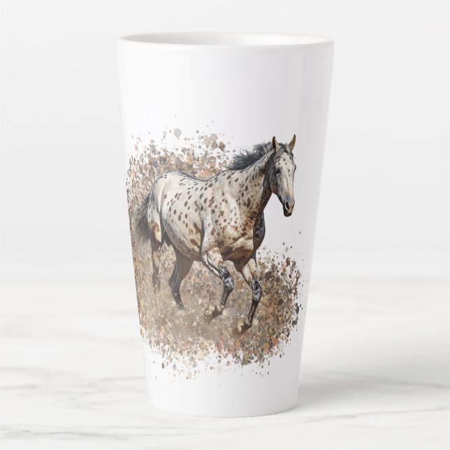 American Appaloosa Horse Latte Mug (Front)