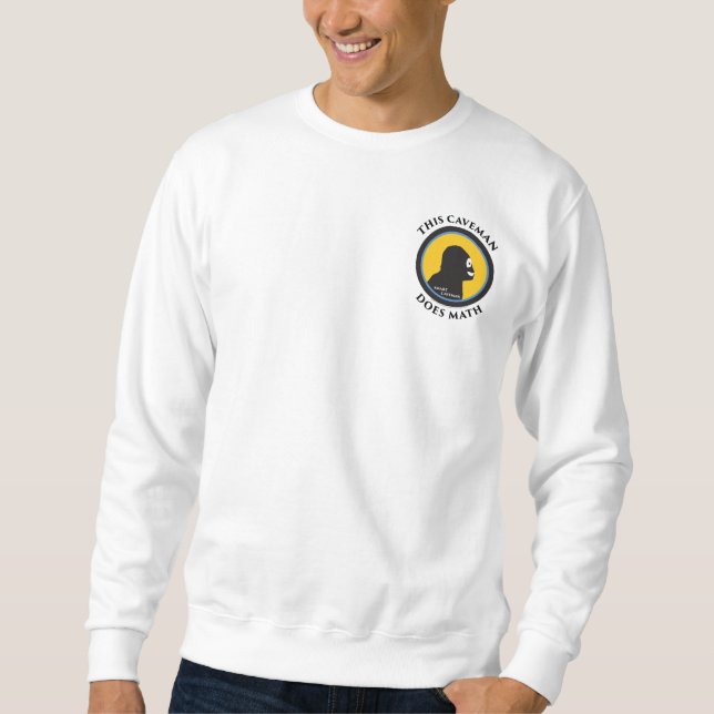 American Apparel Raglan: Math Smart Caveman Sweatshirt (Front)