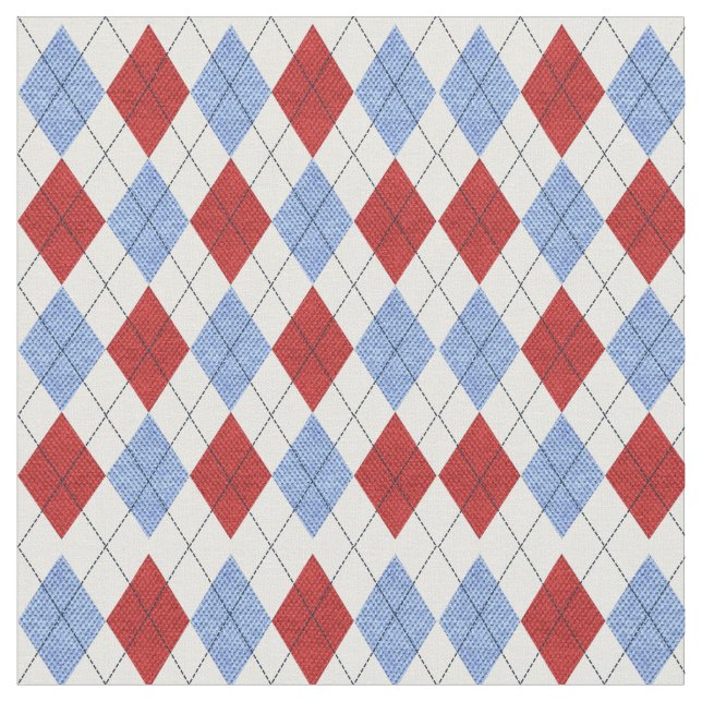 American Argyle Fabric (Close Up)