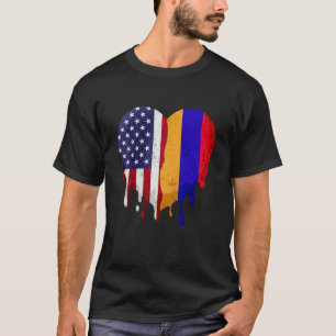 American Armenian Heritage Month Armenia Flag Hear T-Shirt