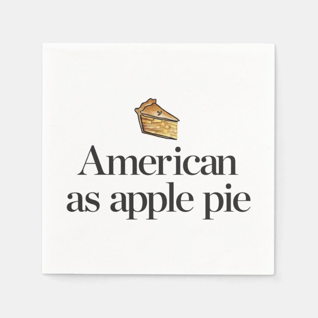 American as Apple Pie Napkin (Front)