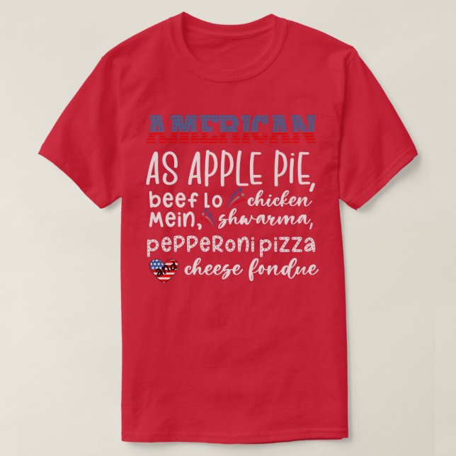 American as Apple Pie Premium T-Shirt (Design Front)