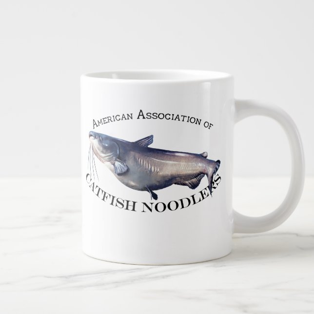 American Association of Catfish Noodlers Large Coffee Mug (Right)