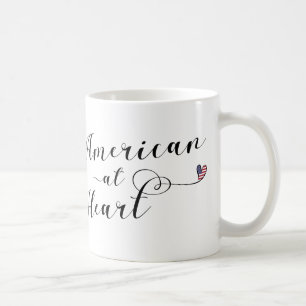 American At Heart Mug, USA Coffee Mug