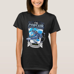 American Aviator F4u Corsair Ww2 Aircraft Carrier  T-Shirt