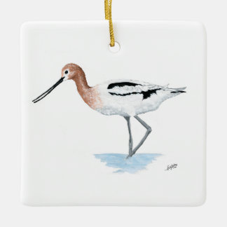 American Avocet Ceramic Ornament