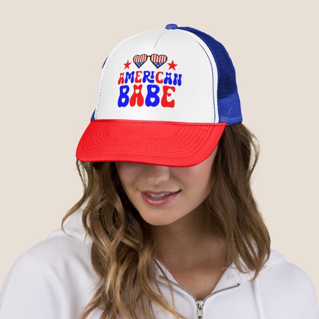 American Babe 4July Trucker Hat (In Situ)