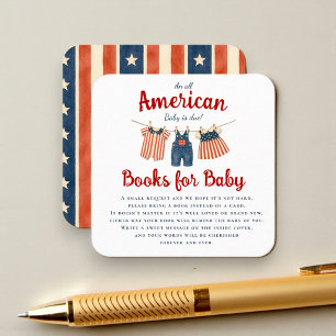 American Baby Shower Books for Baby Card