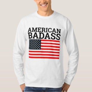 AMERICAN BADASS Conservative PATRIOTIC T-Shirts